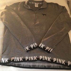 VS Pink 1/4 Zip Pullover RARE!